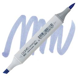 Copic Sketch Marker - Light Hydrangea B63 marker and swatch