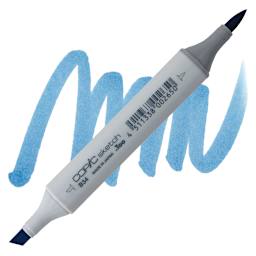 Copic Sketch Marker - Manganese Blue B34 marker and swatch