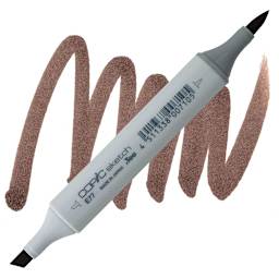 Copic Sketch Marker - Maroon E77 marker and swatch