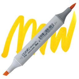 Copic Sketch Marker - Napoli Yellow Y19 marker and swatch
