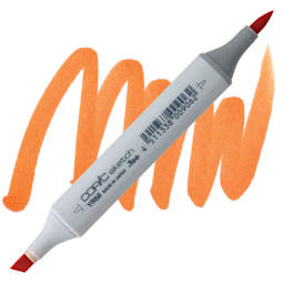 Copic Sketch Marker - Orange YR68 marker and swatch