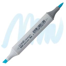 Copic Sketch Marker - Pale Porcelain Blue B000 marker and swatch