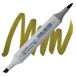 Copic Sketch Marker - Spanish Olive YG97 marker and swatch
