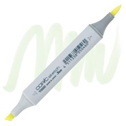 Copic Sketch Marker - Yellow Fluorite Y0000 marker and swatch