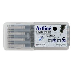 Artline Drawing Pens - Wallet Set A, Set of 4 Outside of Packaging