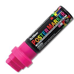 Artline Poster Markers - 30 mm Tip, Fluorescent Pink
