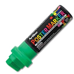 Artline Poster Markers - 30 mm Tip, Fluorescent Green