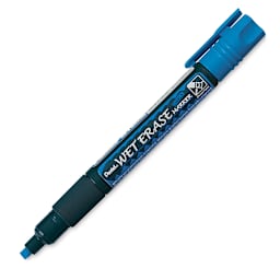 Pentel Wet Erase Chalk Markers - Chisel Point, Blue