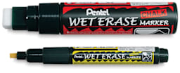 Pentel Wet Erase Chalk Markers - Jumbo and Chisel point markers shown horizontally