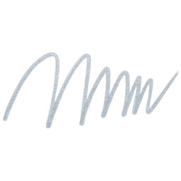 Caran d'Ache Fibralo Marker - Metallic Silver swatch