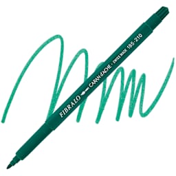 Caran d'Ache Fibralo Marker - Emerald Green marker and swatch
