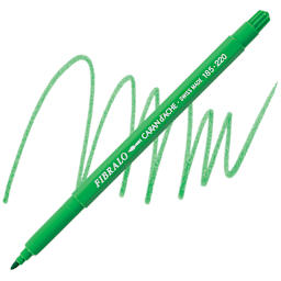 Caran d'Ache Fibralo Marker - Grass Green marker and swatch