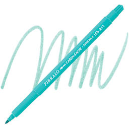 Caran d'Ache Fibralo Marker - Jade Green marker and swatch