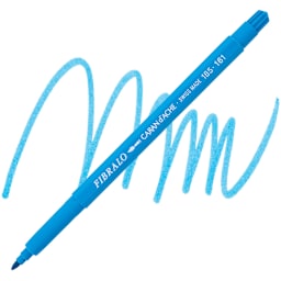 Caran d'Ache Fibralo Marker - Light Blue marker and swatch