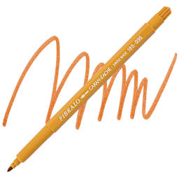 Caran d'Ache Fibralo Marker - Ochre marker and swatch