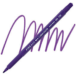 Caran d'Ache Fibralo Marker - Violet marker and swatch