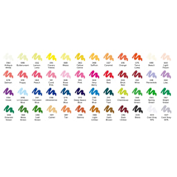 Blick Studio Double-Ended Alcohol Art Markers - Assorted Colors, Set of 48, swatches
