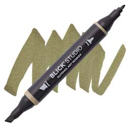 Blick Studio Alcohol Art Marker - 069 Antique, swatch and marker