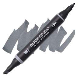 Blick Studio Alcohol Art Marker - 021 Basic Gray 3, swatch and marker