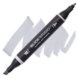 Blick Studio Alcohol Art Marker - 026 Cool Gray 40%, swatch and marker