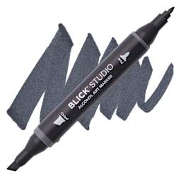 Blick Studio Alcohol Art Marker - 031 Cool Gray 90%, swatch and marker