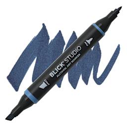 Blick Studio Alcohol Art Marker - 567 Blue Gray, swatch and marker