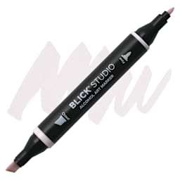 Blick Studio Alcohol Art Marker - 054 Warm Gray 20%, swatch and marker