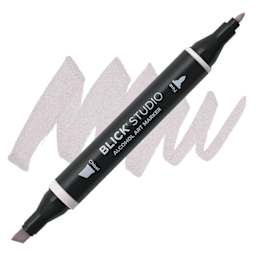 Blick Studio Alcohol Art Marker - 055 Warm Gray 30%, swatch and marker