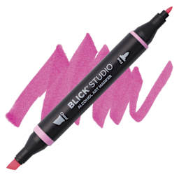 Blick Studio Alcohol Art Marker - 013 Pink, swatch and marker