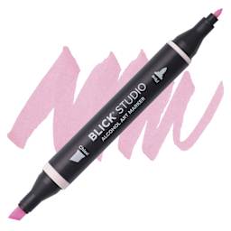Blick Studio Alcohol Art Marker - 006 Rose Petal, swatch and marker