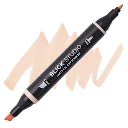 Blick Studio Alcohol Art Marker - 003 Light Peach, swatch and marker