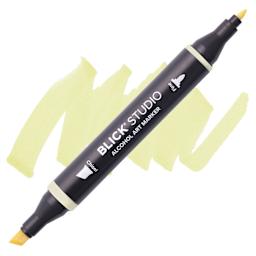 Blick Studio Alcohol Art Marker - 096 Buttercream, swatch and marker