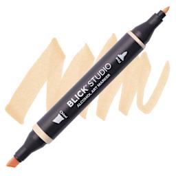 Blick Studio Alcohol Art Marker - 217 Honey Butter, swatch and marker