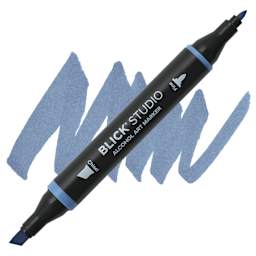 Blick Studio Alcohol Art Marker - 557 Niagara Falls, swatch and marker