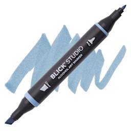 Blick Studio Alcohol Art Marker - 566 Lake Placid, swatch and marker