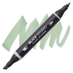 Blick Studio Alcohol Art Marker - 088 Sage, swatch and marker
