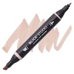 Blick Studio Alcohol Art Marker - 051 Latte, swatch and marker
