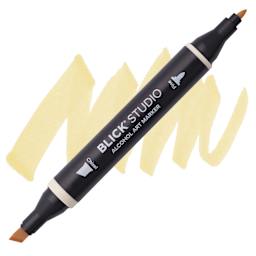 Blick Studio Alcohol Art Marker - 078 Sand, swatch and marker