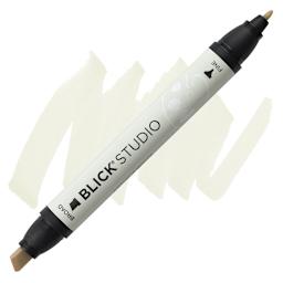 Blick Studio Marker - Antique White marker and swatch