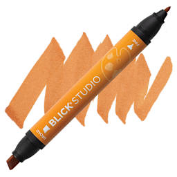 Blick Studio Marker - Burnt Orange marker and swatch