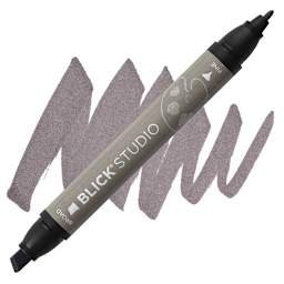 Blick Studio Marker - Warm Gray 70% marker and swatch