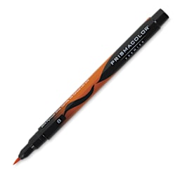 Prismacolor Premier Illustration Marker - Orange, Brush Tip