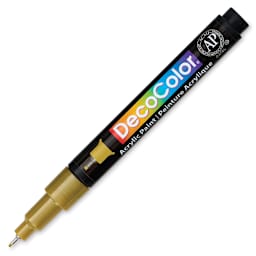 Decocolor Acrylic Paint Marker - Metallic Gold, Extra Fine