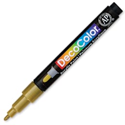Decocolor Acrylic Paint Marker - Metallic Gold, Fine