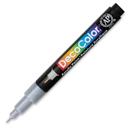 Decocolor Acrylic Paint Marker - Metallic Silver, Extra Fine