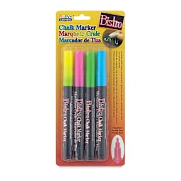 Marvy Uchida Bistro Chalk Marker - Set of 4, Set A, 3 mm
