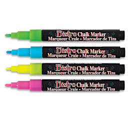 Marvy Uchida Bistro Chalk Marker - Set of 4, Set A, 3 mm