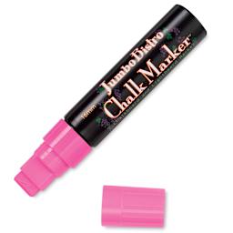 Bistro Chalk Marker - Single 6mm Chisel Tip Fluorescent Pink Marker shown with cap off