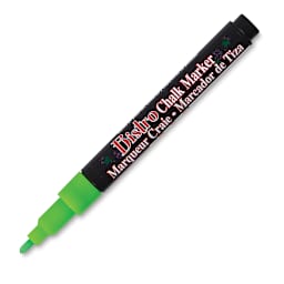 Marvy Uchida Bistro Chalk Marker - Fluorescent Green, 6 mm