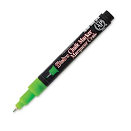 Marvy Uchida Bistro Chalk Marker - Fluorescent Green, Extra Fine